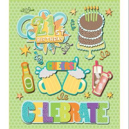 image_4f68e8d7-234d-4c0d-83cb-7d7a82b282a7.jpeg Life's Little Occasions 21ST BIRTHDAY 3D Sticker 18pc - Image 1