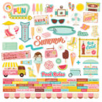 Simple Stories RETRO SUMMER 12"X12" Collection Kit 104pc - Image 2