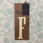 Papermania Bare Basics Wooden Adhesive LETTER F Wood