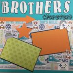 Premade Pages BROTHERS AND FRIENDS (2) 12X12 Scrapbook Pages