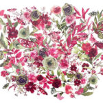 49 and Market ArtOptions ROUGE LASER CUT WILDFLOWERS 98pc - Image 2