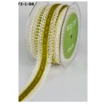 May Arts 1" Crochet Velvet Center Ribbon 1 yard - Image 3
