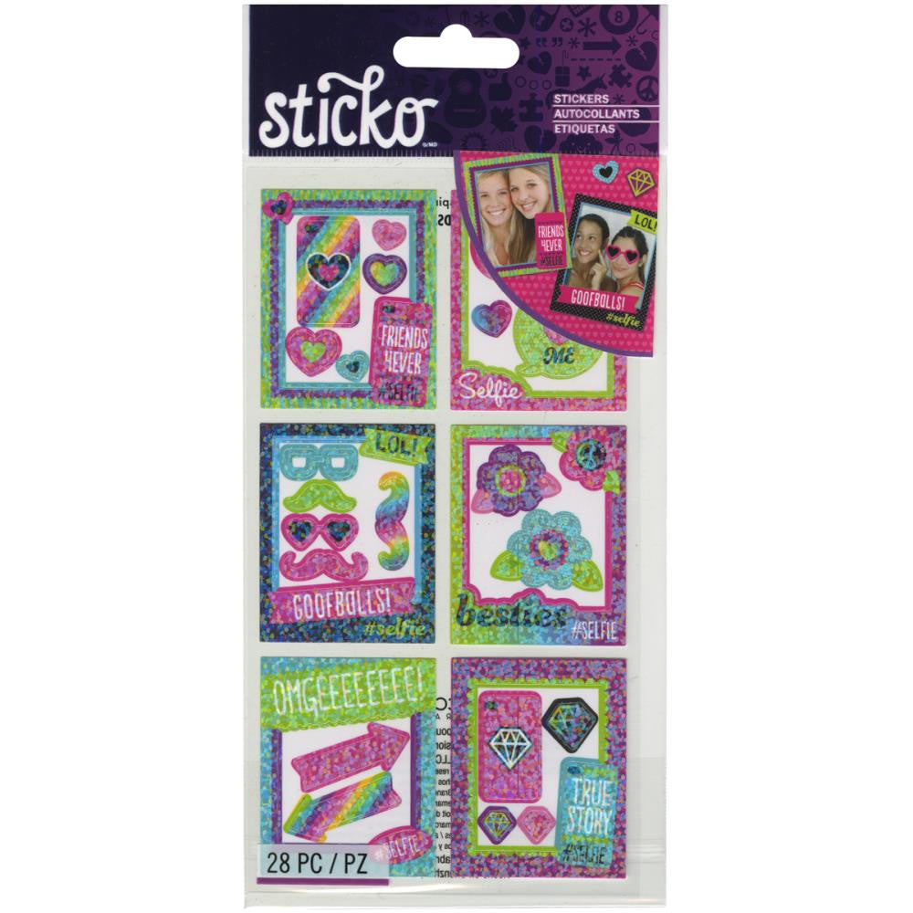 image_545322cc-05c5-4440-be03-dc091d57f5ce.jpeg Eksuccess Sticko SELFIE PHOTO FRAMES Classic Stickers 6pc - Image 1