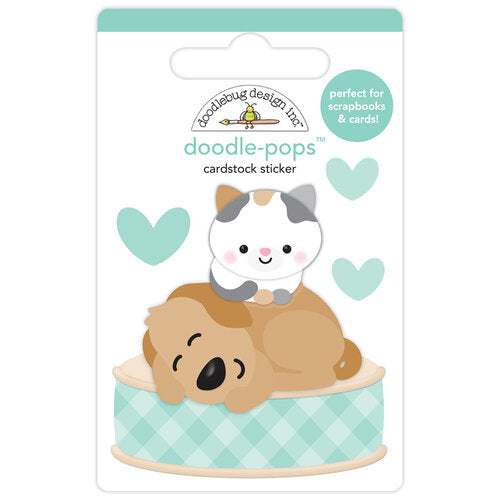 image_546e80c6-56bd-4205-863c-6ed64be3bf39.jpg Doodlebug Doodle-Pops BEST FRIENDS Stickers DoodlePops 3D 3pc - Image 1