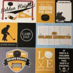 Golden Knights PRIDE HOCKEY KIT Yellow 12"X12" Scrapbook Paper 12 Sheets - Image 3