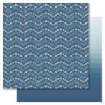 Bella! Something Blue FLORAL 12x12 Scrapbook Paper