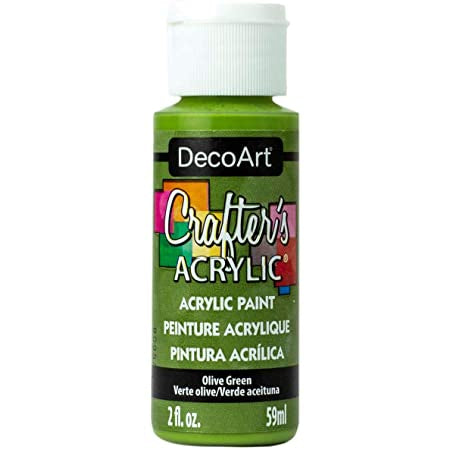 image_55e28ab7-82c8-4770-b71e-817669725d80.jpg DecoArt Crafter's Acrylic OLIVE GREEN Acrylic Paint 2oz - Image 1