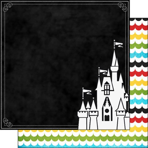 image_563e7fe2-07e4-43f0-98ee-a95e8e6c7bb2.jpg MAGICAL CASTLE DS Scallop 12"X12" Scrapbook Paper - Image 1
