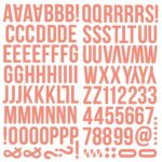 Simple Stories COLOR VIBE CORAL Foam Alpha Letter Stickers - Image 2