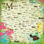 Scrapbook Customs MAUI HAWAII KIT Papers and Stickers 8pc - Image 8