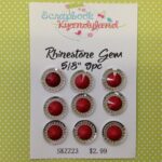 Rhinestone Gems 9pc 5/8" - Image 3