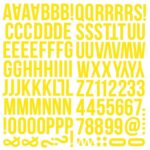 Simple Stories COLOR VIBE YELLOW Foam Alpha Letter Stickers - Image 2