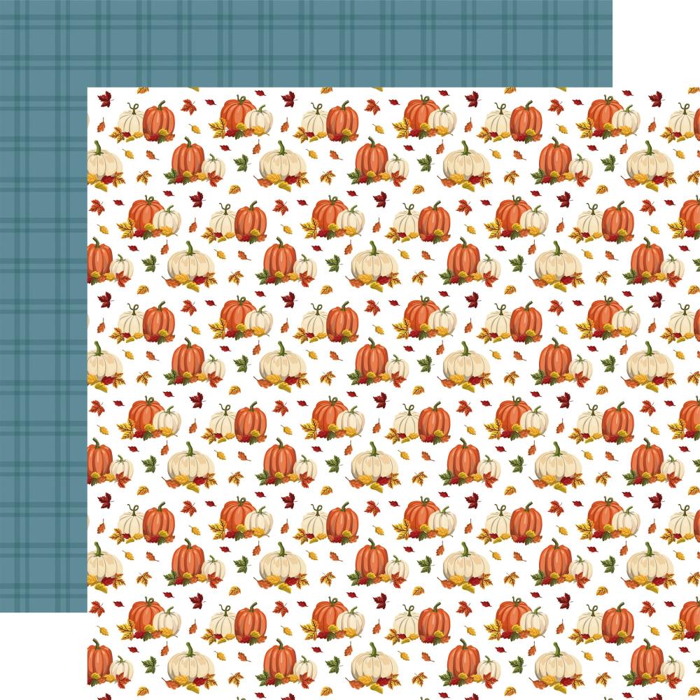 image_5ac699fa-c26e-4bcc-8300-2a2458f692eb.jpg Carta Bella Fall Fun PUMPKIN SPICE 12"x12" Scrapbook Paper - Image 1