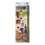 Paper House WINE COUNTRY Cardstock Stickers 17pcs