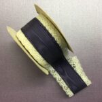 A Lion Product 2” DEEP PURPLE LACE EDGE Ribbon - Image 2