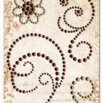 BoBunny Double Dot CHOCOLATE Jewels Flourish 4 pc