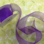 May Arts 1 1/2" Sheer Organza Ribbon 1 yard yd - Image 7