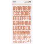 Simple Stories COLOR VIBE CORAL Foam Alpha Letter Stickers