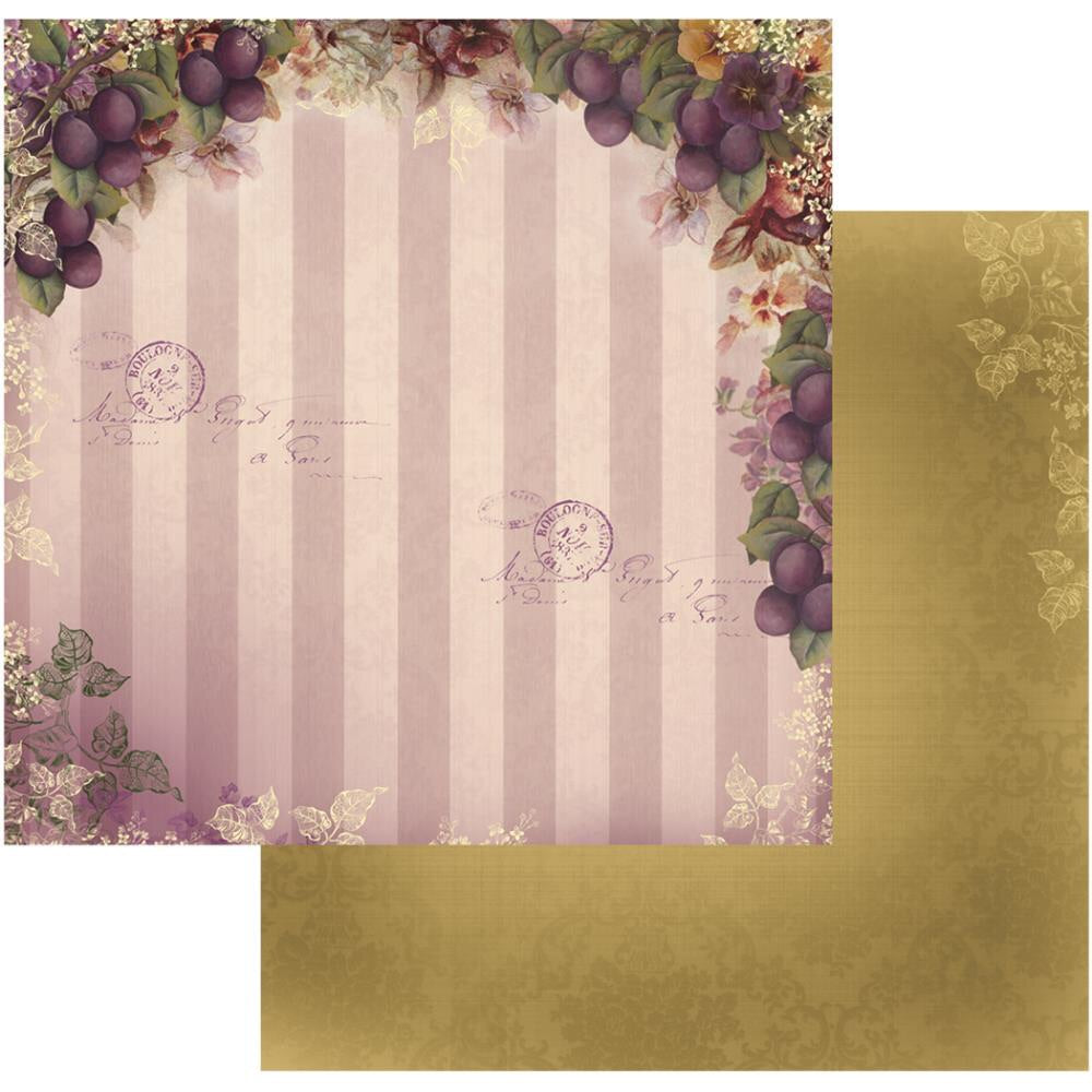 image_5e24869e-6d55-4603-86d5-51ad34bd6087.jpg Couture Creations Hearts Ease ORCHARD DELIGHT 12"X 12" Scrapbook Paper - Image 1