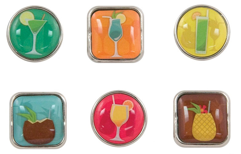 image_5f857c8d-342e-40ca-bb05-8333de17c512.jpg Karen Foster Brads TROPICAL DRINKS 6pc - Image 1
