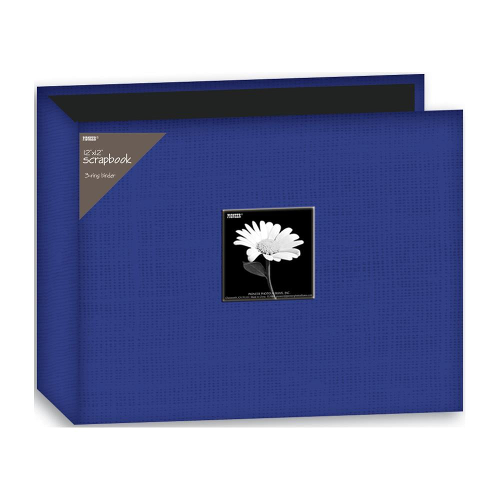 image_6008e04c-1f07-478b-b418-bd3751607e51.jpg Pioneer 3-Ring 12"X12" BLUE Fabric Scrapbook Album Memory Binder - Image 1