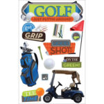 Paper House SPORTS 3D Scrapbook Stickers 4.5"x 7" - Image 7