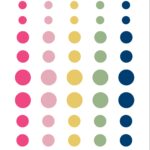 Echo Park PLAY ALL DAY GIRL Adhesive Enamel Dots
