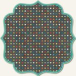 My Mind's Eye Lime Twist REMEMBER DOTS 12"X12" Diecut Paper