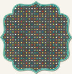 My Mind's Eye Lime Twist REMEMBER DOTS 12"X12" Diecut Paper