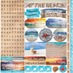 Reminisce AT THE BEACH 12"X12" Scrapbook Kit 9pc - Image 2