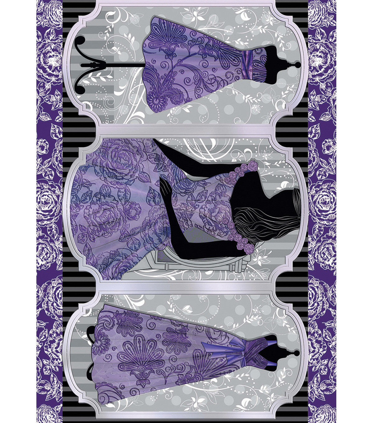 image_60c53696-62ab-4a7d-826d-982d3d0b7f33.jpg Kanban SOPHIA PURPLE Foil DieCut Card Toppers - Image 1