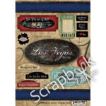 LAS VEGAS TRAVEL Stickers LV Scrapbook Customs 14pc