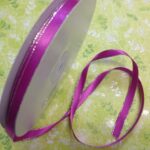 May Arts 1/4" SILVER EDGE SATIN Ribbon - Image 6