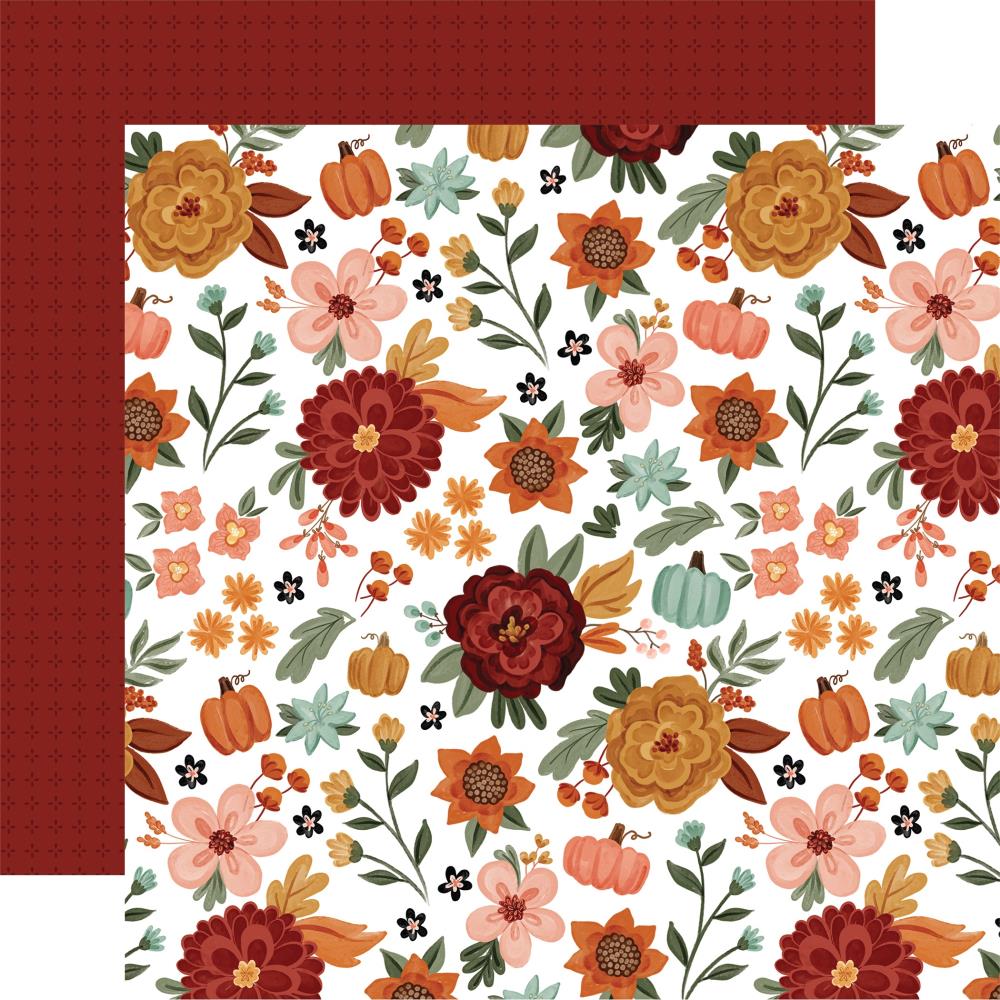 image_61f9f617-e5a6-494c-9652-f990fecf9421.jpg Echo Park Welcome Fall AUTUMN BLOOM 12"X12" Cardstock Paper - Image 1