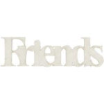 Fabscraps FRIENDS  Die-Cut Grey Chipboard Word