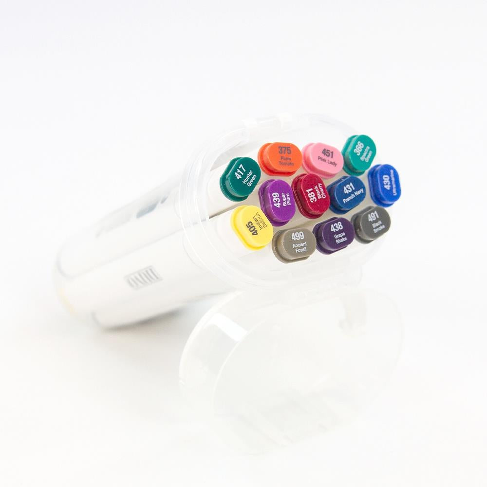 image_633a5dcf-19c9-4d13-b572-5da6d6084841.jpg Nuvo Alcohol Markers Hair & Skin Tones 12pc - Image 1