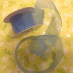 May Arts 1 1/2" Sheer Organza Ribbon 1 yard yd - Image 20