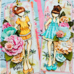Prima Julie Nutting Cling Stamp ZOE DOLL 9pc - Image 2