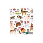 Sticker King DOG & HEARTS Stickers 27pc