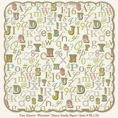 image_6684bc56-9363-4267-8d3b-ef84391e1a02.jpeg My Mind's Eye TINY DANCER 12"X12" Scrapbook Paper - Image 1