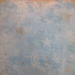 SK BLUE WITH STARS 12x12 Scrapbook Papers 2pc