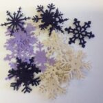 Creative Impression Snowflakes Large Felt 24pc