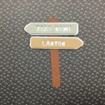DieCut HIKING SIGN POST Forest Lake Mountain Waterfall Canyon Die Cuts - Image 13