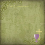 FIRST COMMUNION 12"X12" Scrapbook Customs Paper