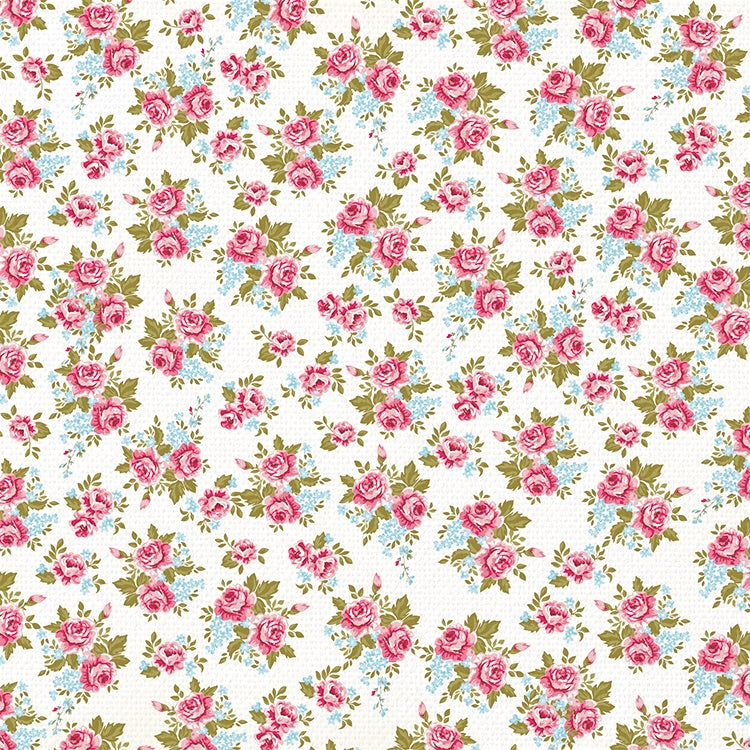 image_69f577e0-3172-4594-b388-b7f87431c6ab.jpg Kaisercraft Miss Betty Collection SEWN 12"X12" Scrapbook Sheet - Image 1