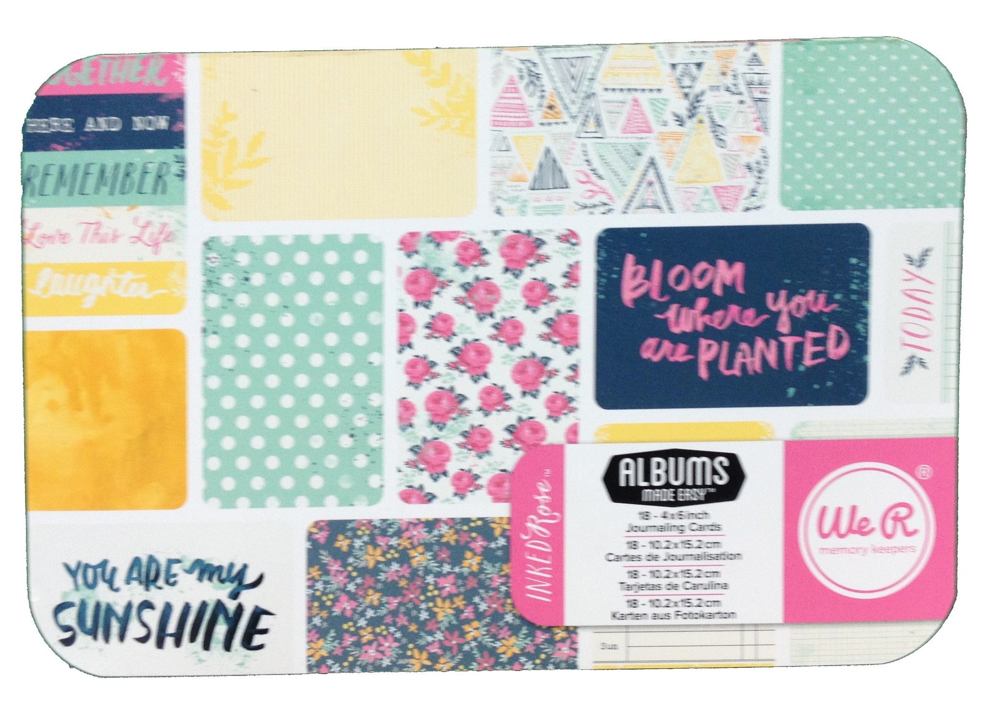 image_6a434447-3372-4938-8012-039e92327ccd.jpeg Becky Higgins INKED ROSE 6"X4" Journaling Cards 18pc - Image 1