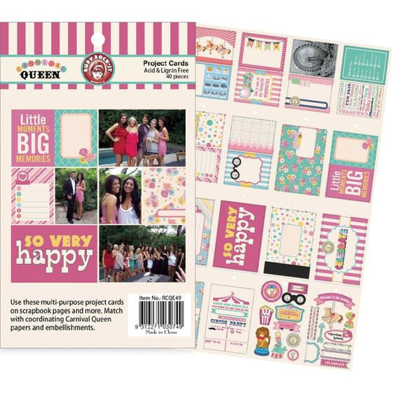 image_6a591d16-ec81-4c6e-8f5b-c0e53ebe15d7.jpeg Ruby Rock-It CARNIVAL QUEEN Project Cards 40pc - Image 1