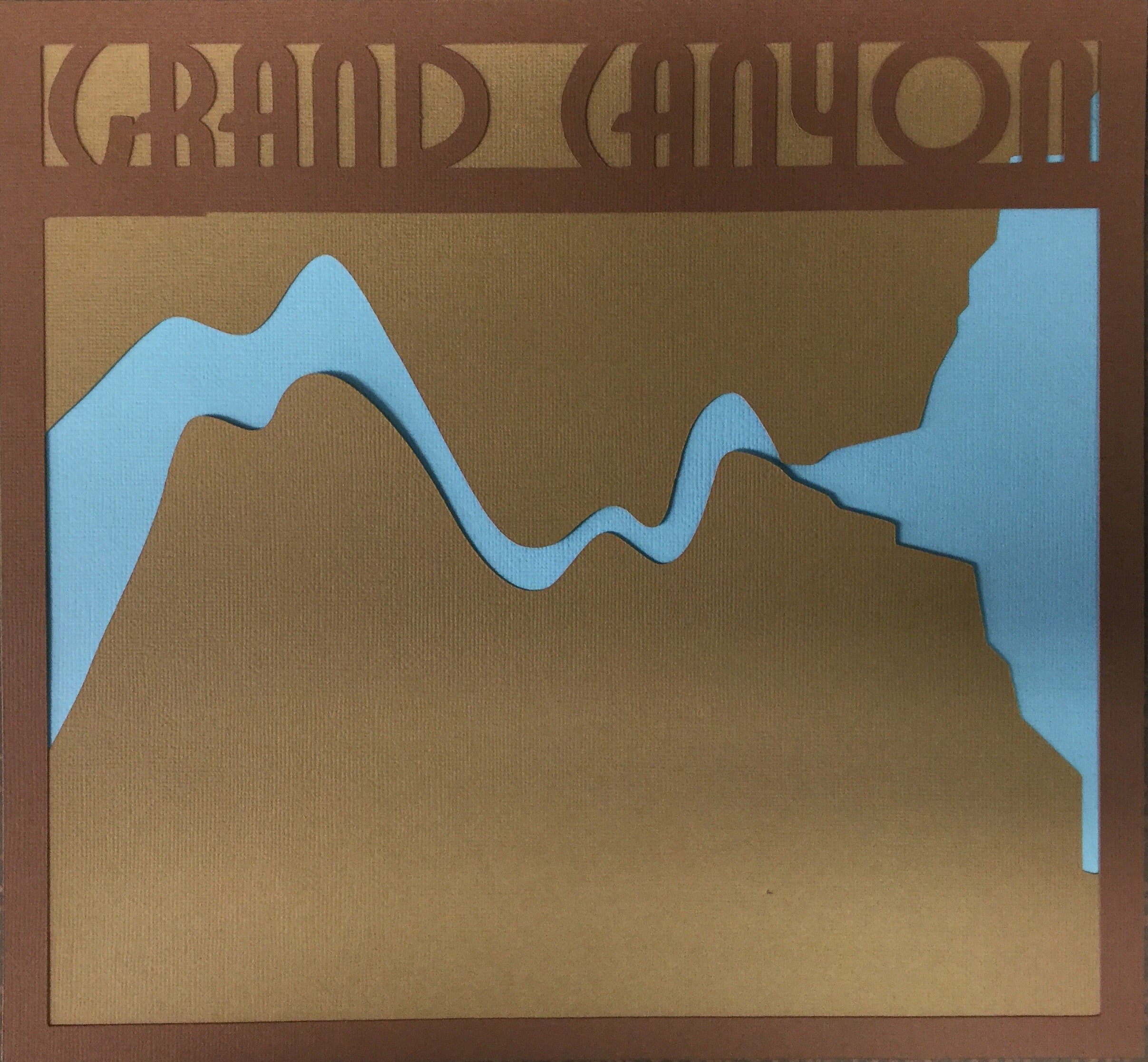 image_6a74843f-1c2f-4967-ad15-8ac56e9c1295.jpg Page Frame GRAND CANYON 11"X11.5" Scrapbook Overlay - Image 1