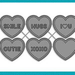 Lawn Fawn Cuts CANDY HEARTS Custom Craft Dies