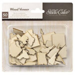 American Crafts Wood Veneer STATES Journey Travel 50pc